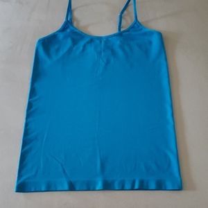 Camasol, under shirt. Stretchy spandex. Bright blu